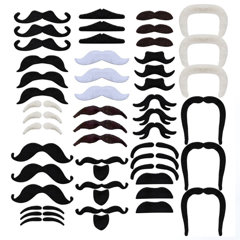Halloween Fake Beard Simulation Beard Photo Props Party Supplies Dress Up Beard Beard