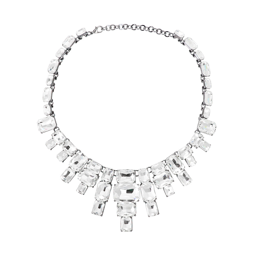 New ethnic style color rhinestone necklace