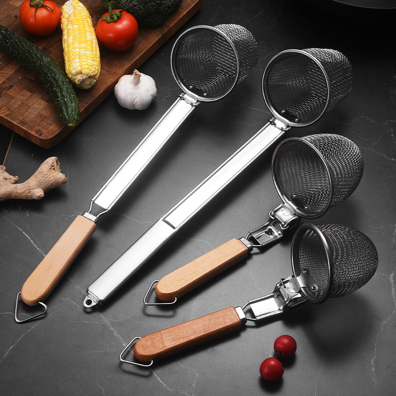 Stainless Steel Malatang Long And Short Handle Korean-style Powder...