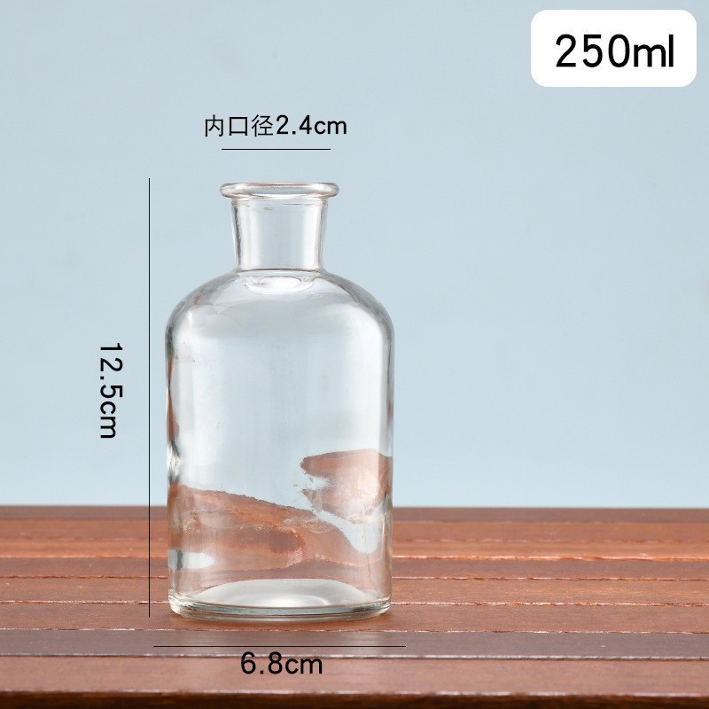 작은 입 투명 병 + 코르크 500ml 기본값;