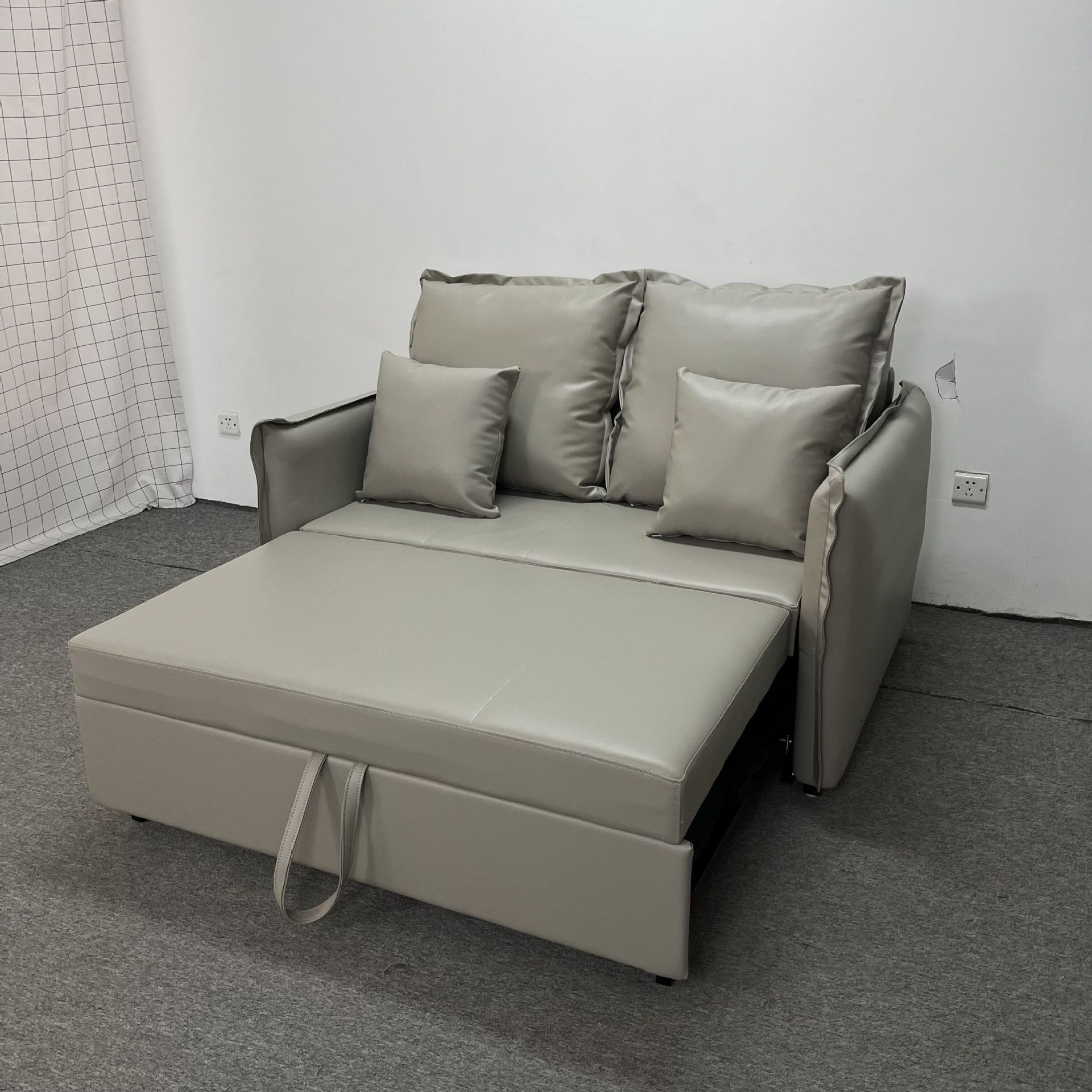 Sofá cama multifuncional plegable extraíble sala de estar dormitorio pequeño sofá cama sofá de cuero sofá