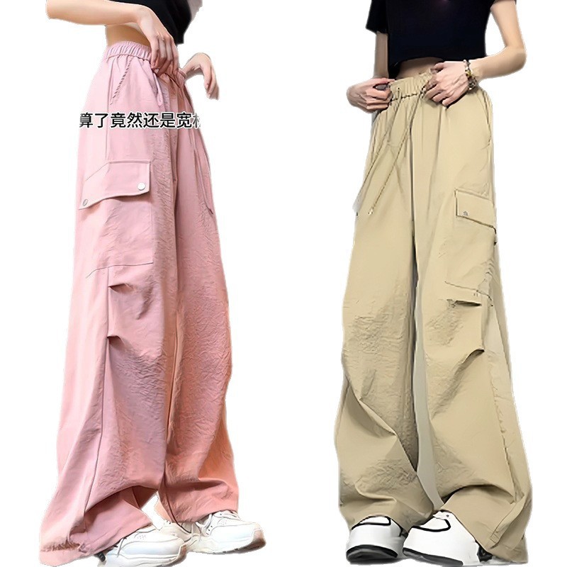 Pantalones Cargo Deportivos Jogger para Mujer de Poliéster de Secado Rápido con Protección Solar para Deportes