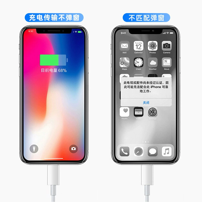 Apple, совместимый кабель для iPhone 6, оригинальный кабель для зарядки, 6S, 7, 7 Plus, 8, E75