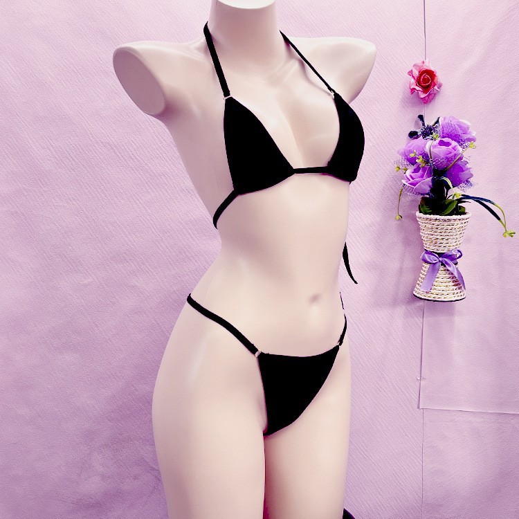 情趣内衣套装外贸三点式女绑带激情内衣性感比基尼泳衣