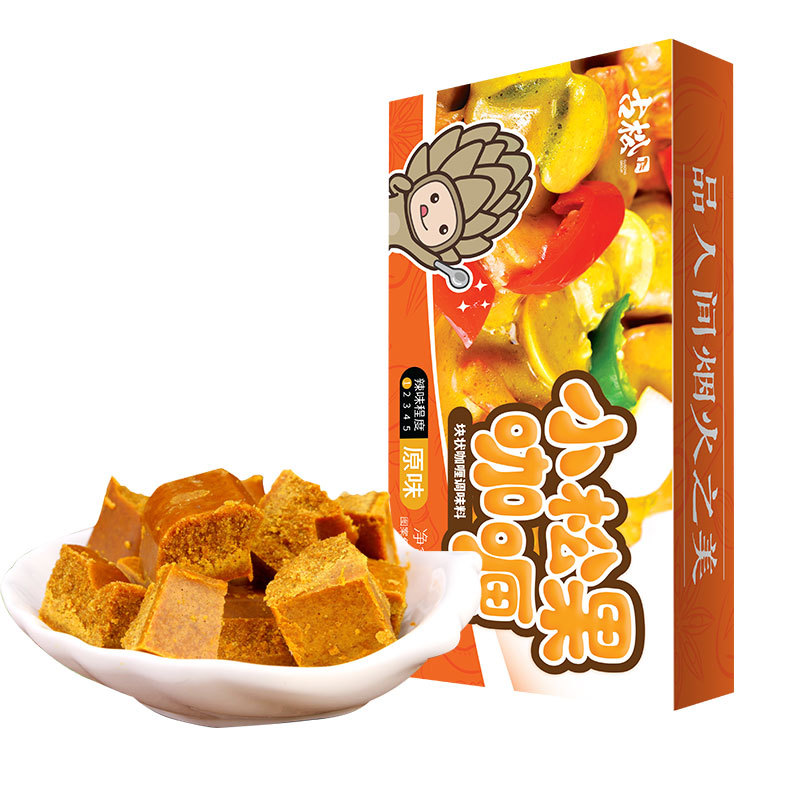 古松原味咖喱块100g*1盒日式咖喱家用即食酱调料批发整箱30盒速食