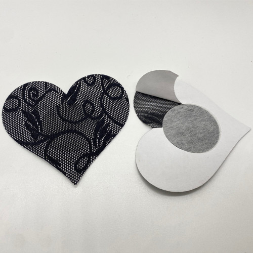 Sexy lingerie flower-shaped lace love breast patch invisible traceless sexy anti-exposure wedding dress breast patch anti-bulge breast patch