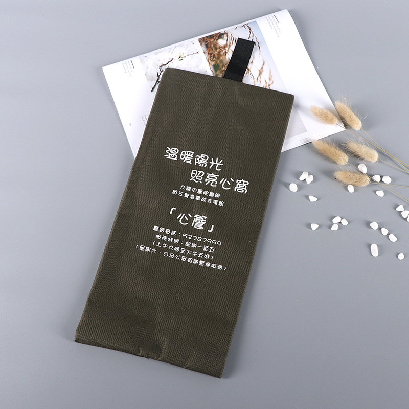 简约丝印学生文具笔袋拉链手提化妆品收纳袋彩印便携洗漱帆布袋