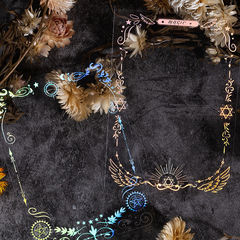 Guka Controllable Laser Through Hand Account Character Scene Collage Card Pearlescent Idol Gift