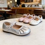 2026春季女童公主鞋蕾丝纱花边儿童洋气表演皮鞋小女孩单鞋5615