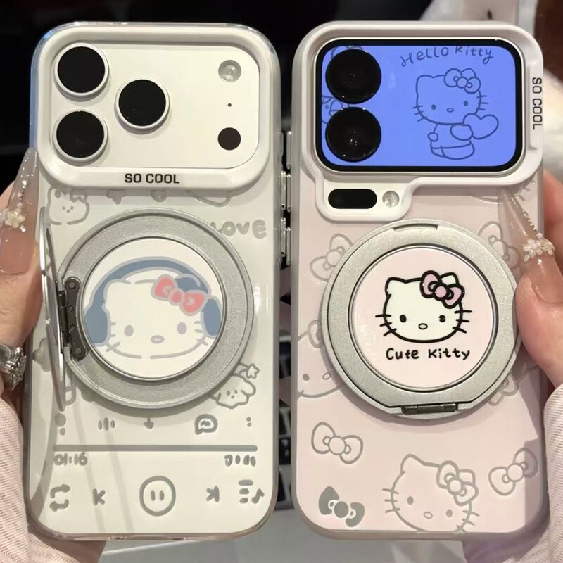 Cute Cat Rotating Stand Suitable for Apple 17 Pro Max Phone Case for Girls with Good Looks, Huawei, Xiaomi, Vivo Cute Cat Rotating Stand Suitable for Apple 17 Pro Max Phone Case for Girls with Good Looks, Huawei, Xiaomi, Vivo