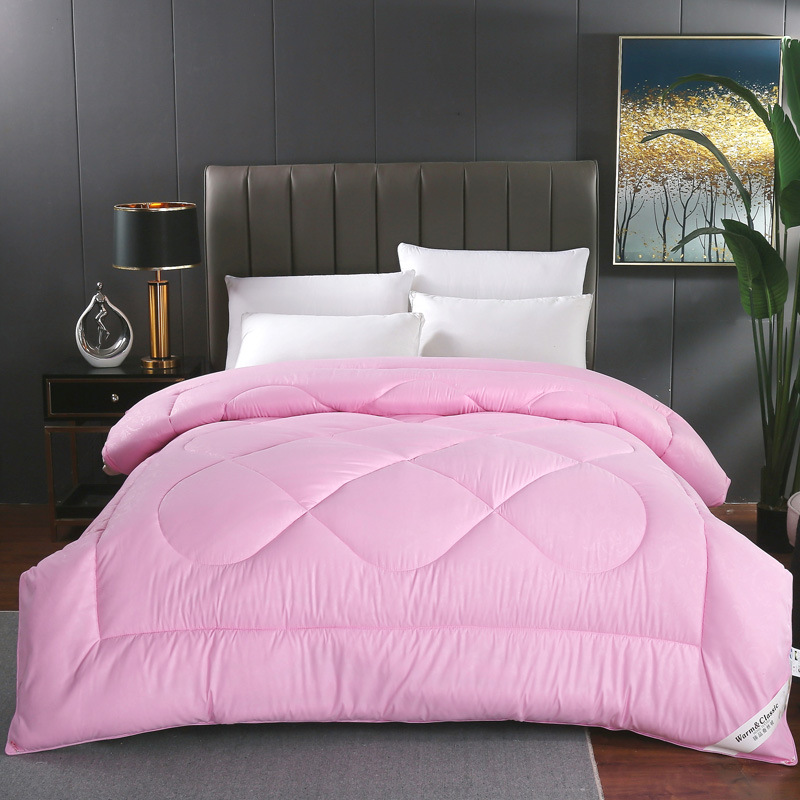 GJU8 Natural Silk Comforter 100 Mulberry Silk Winter Thickened 10 Pounds Winter Cover Tongxiang Silk Fill Double Spring and Autumn Blanket