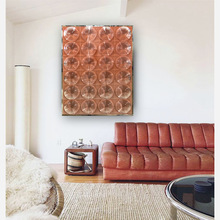 凸鏡亞克力實物立體工藝畫復雜雕刻抽象藝術品酒店樣板房玄關配畫