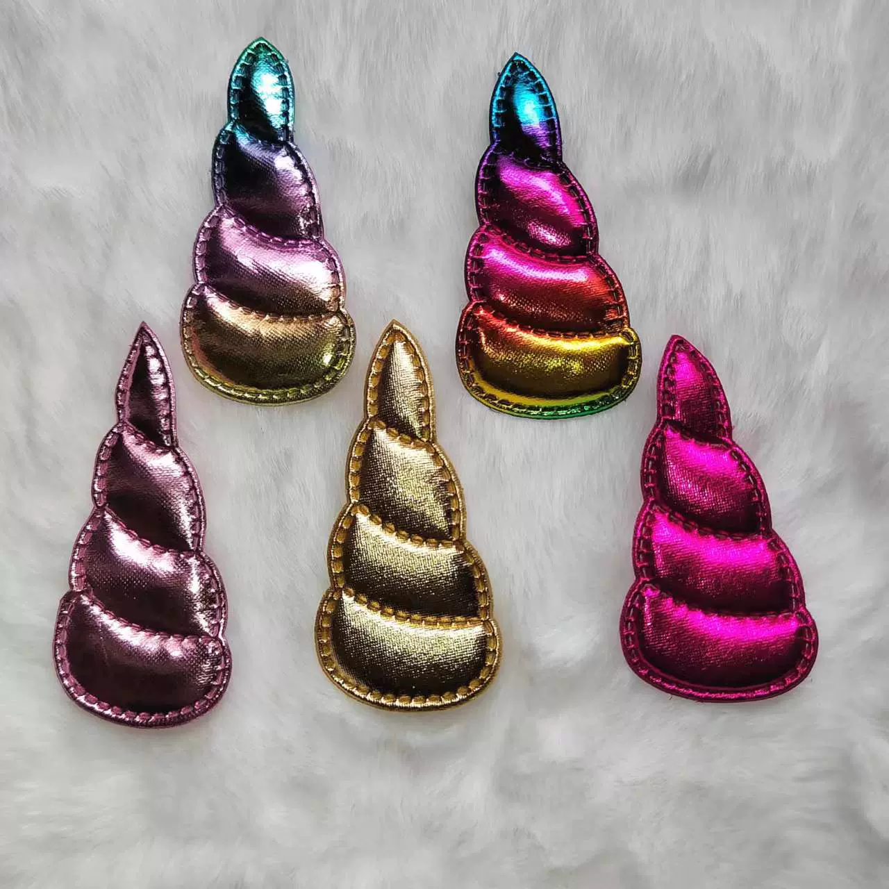 超声波压花时尚烫金布料厂家直销畅销独角发饰发箍精品头饰配件