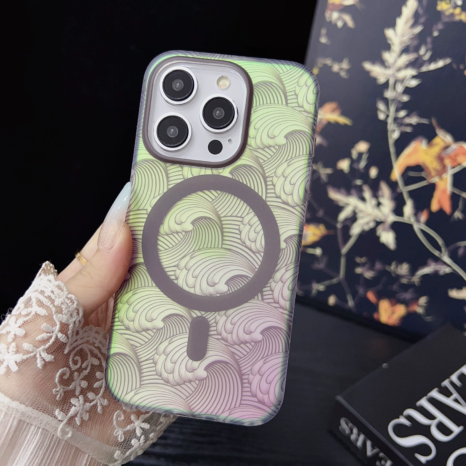 Apple совместимый защитный чехол для iPhone 16 Pro, градиент, 16 Pro Max, 13