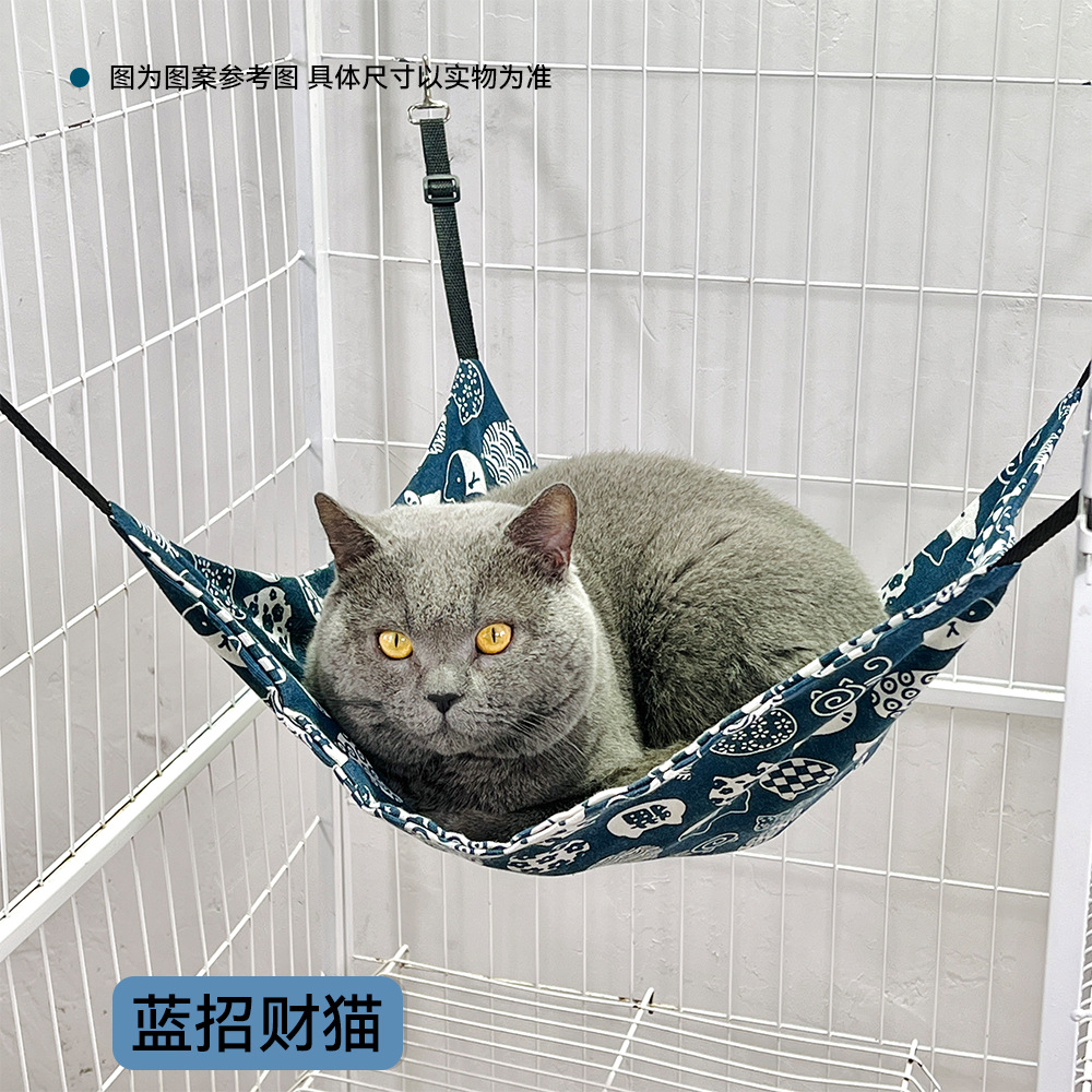 블루 럭키 고양이