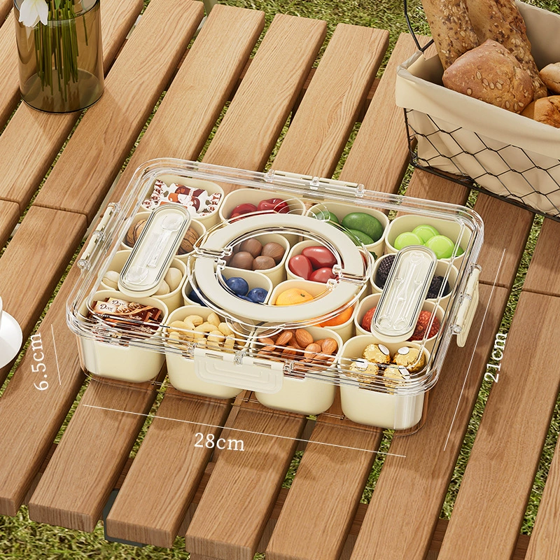 Портативная прозрачная открытая коробка для пикника для свежего хранения