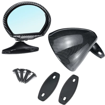 [Dropshipping] Universal Retro Car Rearview Rearview mirror/rearview mirror - carbon-pattern