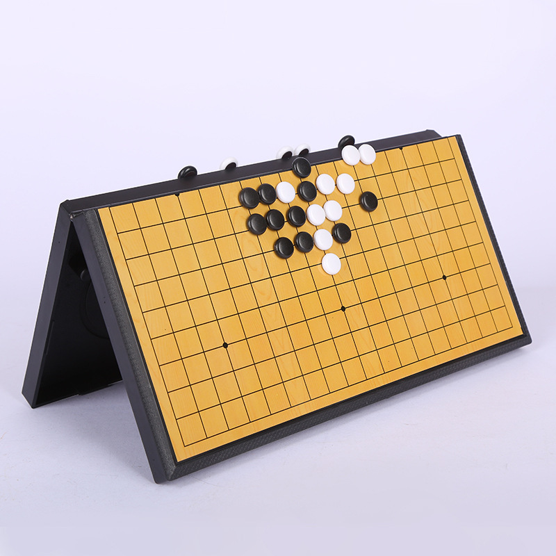 現物卸売りマグネット囲碁折り畳み可能盤標準磁気囲碁子供ゲーム将棋親子テーブルゲーム玩具将棋|undefined