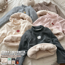 抗寒-20°~谢金毛童装含羊毛蚕丝女童冬款石墨烯升温内里打底衫