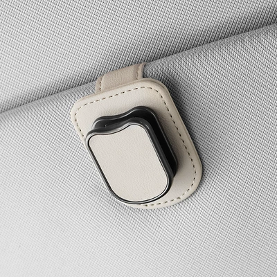 New Car Glasses Clip, Car Glasses Clip/Bill Clip - beige