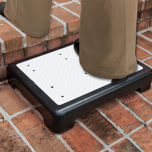 Non-slip mobile step stool outdoor step ladder elderly auxiliary half step ladder plastic step stool outdoor step