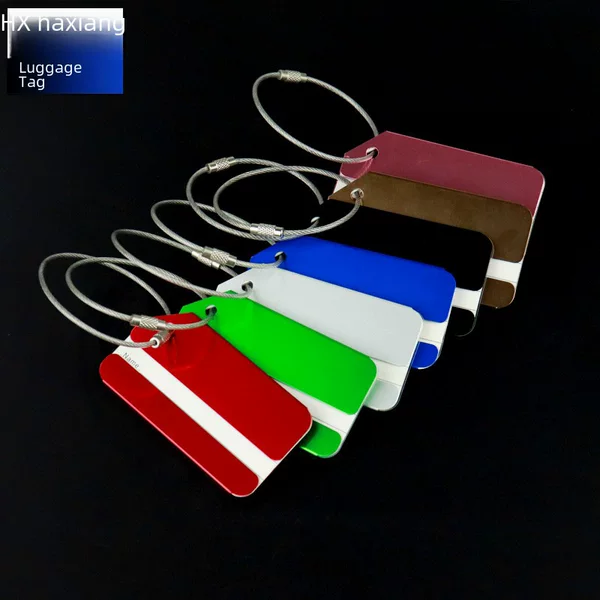 Aluminum alloy luggage tag metal luggage tag tag luggage check-in card aircraft boarding card