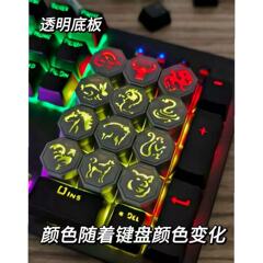 拼多多爆款 成龙历险记 十二生肖符石动漫收藏礼物盒周边键帽现货