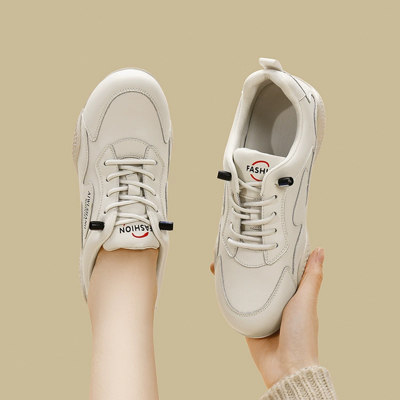 邻家天使 Comfortable sports shoes for leisure, small universal white shoes, footwear, genuine leather, soft sole