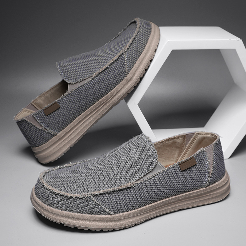 Zapatos de tela casuales de tamaño grande transfronterizo nuevos zapatos de lona de ropa ligera y transpirable de manga para jóvenes image 3