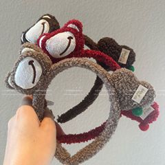 秋と冬のぬいぐるみクマの愛のヘッドバンド女性のための高頭蓋洗顔ヘアプレスヘッドバンドビーハート新しい滑り止めヘアバンドヘッドバンド