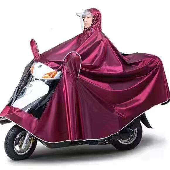 Vehículo eléctrico chaqueta de lluvia aumentada chaqueta de lluvia gruesa motocicleta de doble persona un solo viaje coche de batería