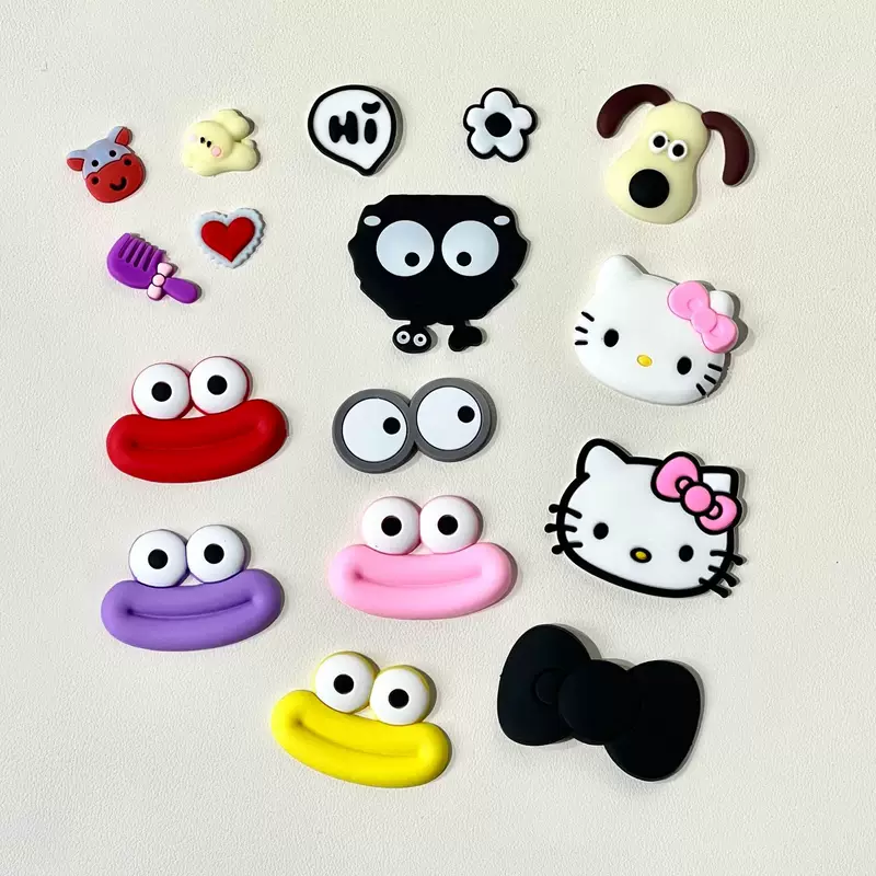 Hello kitty, объемная наклейка, стекло, чашка чая, кукла, магнит на холодильник, 3D, ручная работа
