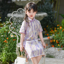 2025夏季新款儿童旗袍女夏季民国风民国装女童夏女宝中国风童装