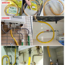 QT5K批发燃气管 304不锈钢燃气波纹管防爆家用天然气热水器燃气灶