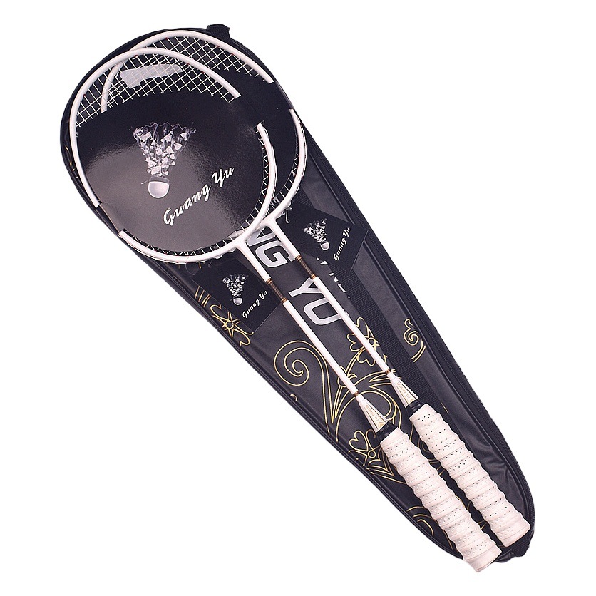Badminton Racket Set for Home Use, Family Entertainment Set, Badminton Rackets for Couples, Full Carbon Badminton Rackets