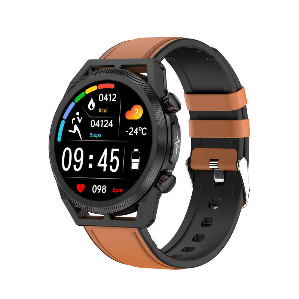 New ET310 smart watch Bluetooth call non-invasive blood glucose electrocardiogram uric acid blood lipid body temperature SOS emergency call