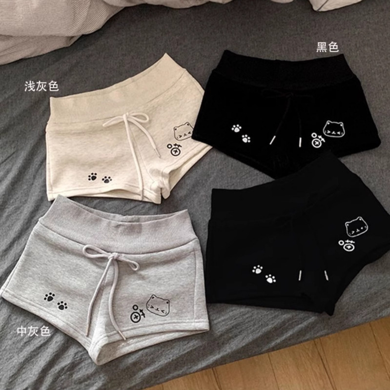 Cute Japanese-Style Soft Girl Home-Style Printed Sports Shorts for Women Summer Casual Versatile Hot Pants Wholesale