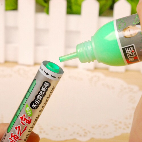 【Teacher's Treasure】ReWritable Colored Dry Erase Markers with Refill, Blackboard Dust-Free Liquid Chalk Drawing Board Pens for Teaching