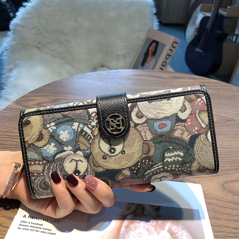 Nieuwe leren clutch met kaarthouder voor dames, geschikt voor telefoon en portemonnee._voghion.com