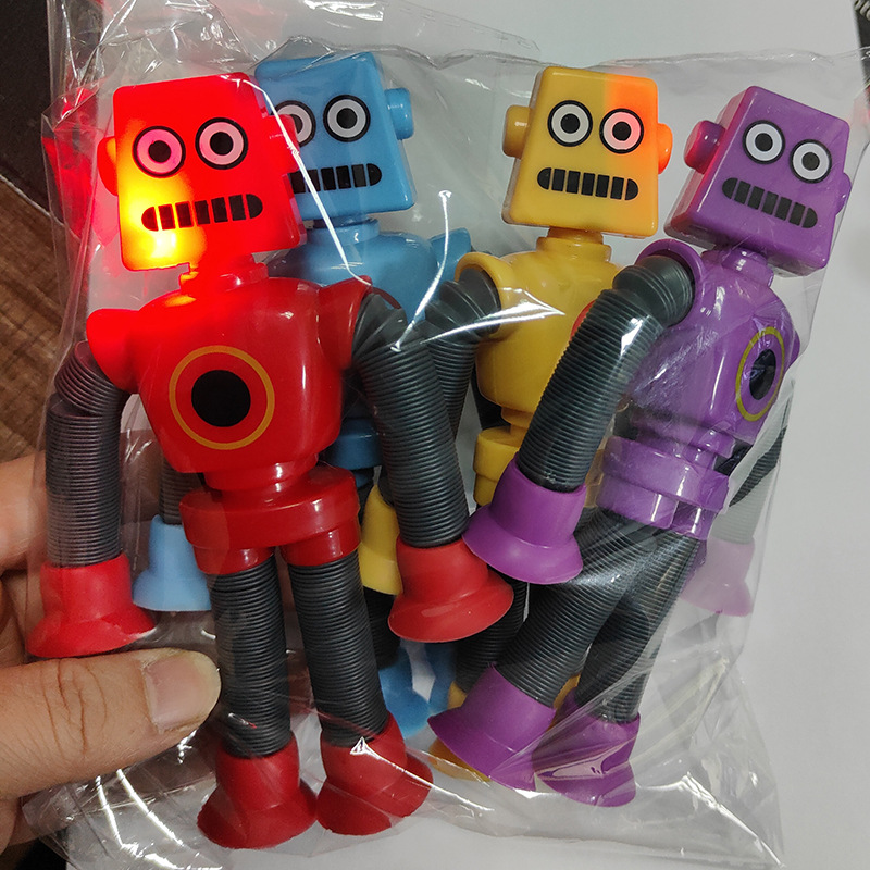 Lechón variedad robot juguete lindo retráctil jirafa descompresión sensorial relajante juguete descompresión tubo telescópico