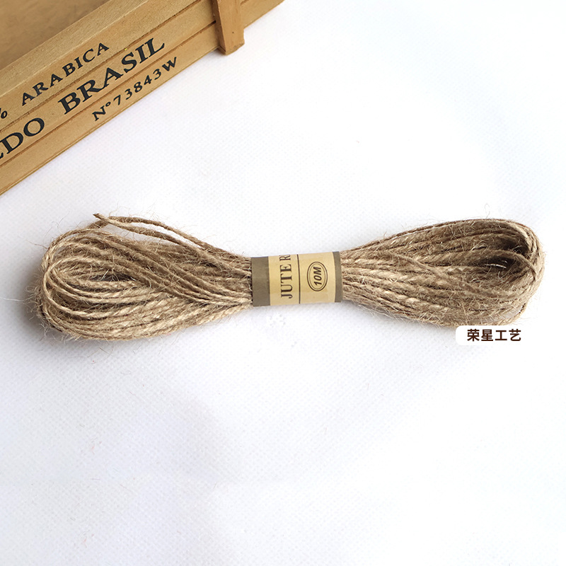 Cuerda de cáñamo de color 10 m foto pared cuerda especial DIY cuerda de cáñamo tejida a mano botella de vidrio vinculante cuerda decorativa