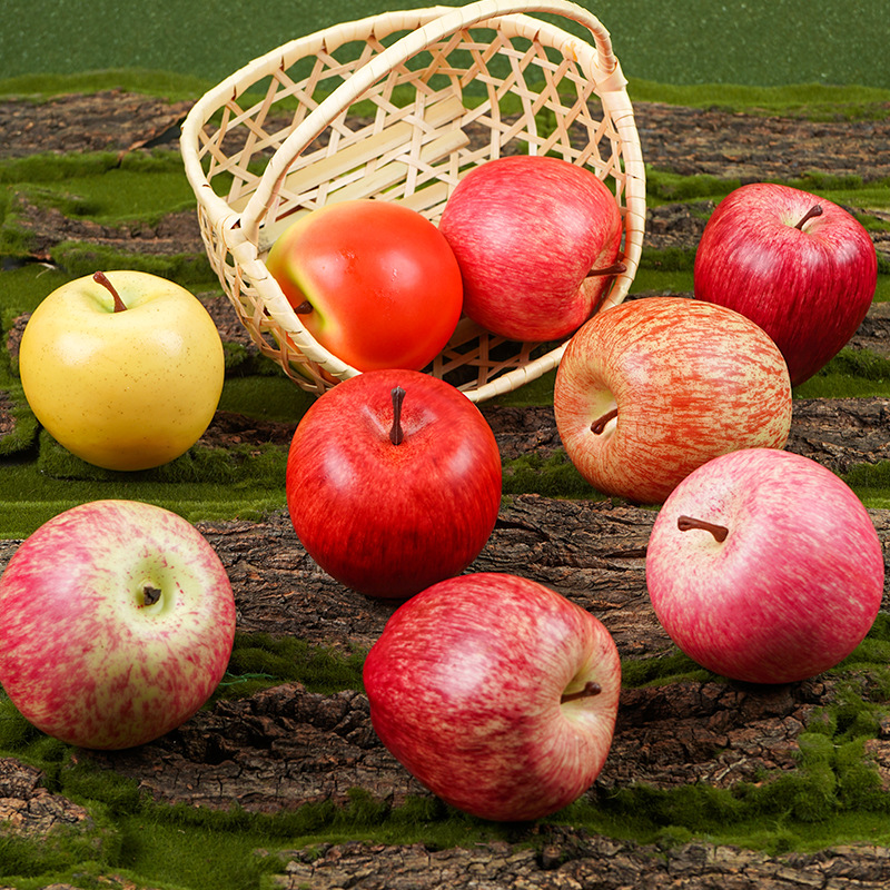 ♔严选春夏秋冬现货泡沫水果苹果模型青苹果蛇果假苹果水