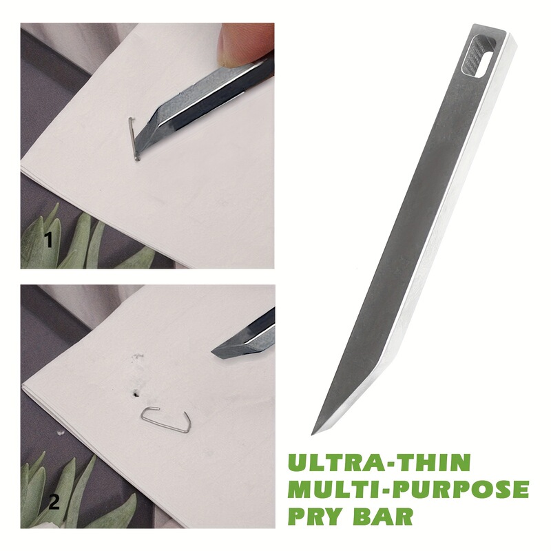 Titanium alloy crowbar stainless steel EDC keychain can carry small key chain multi-function key pry bar