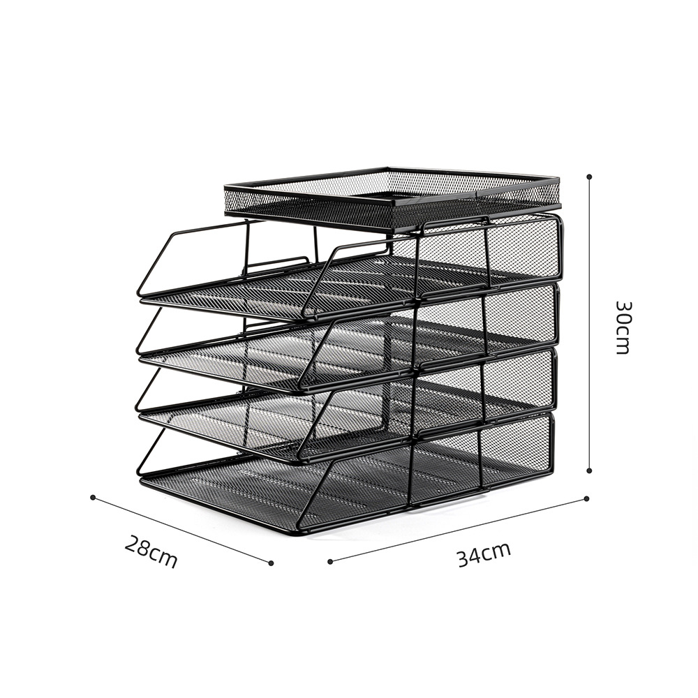 Rack de almacenamiento de escritorio rack de archivos multi-capa de metal rack de almacenamiento de archivos rack de almacenamiento de escritorio caja de almacenamiento de marco de archivo