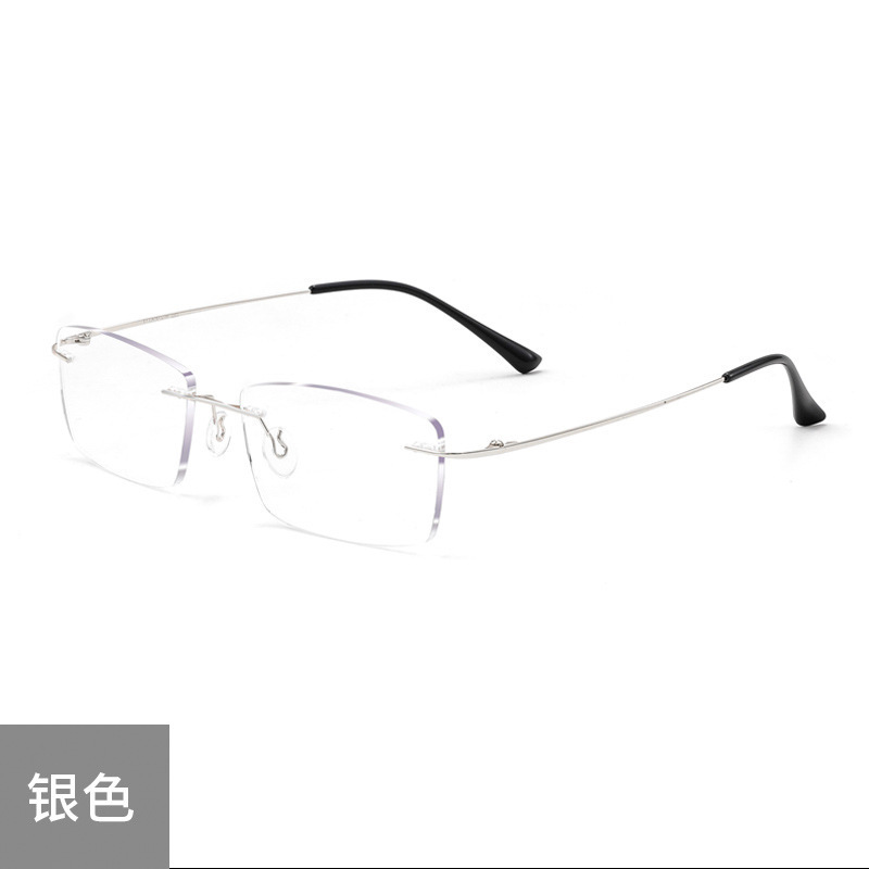 Sin marco de corte de bordes gafas de luz azul para hombres de mediana edad y ancianos no es fácil de fatiga gafas de luz azul para personas mayores