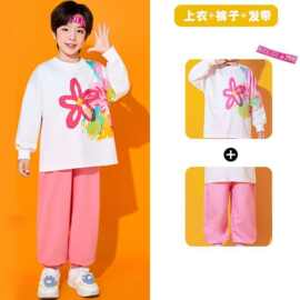 国庆儿童中国风啦啦队演出服国潮幼儿园班服小学生运动会表演服装