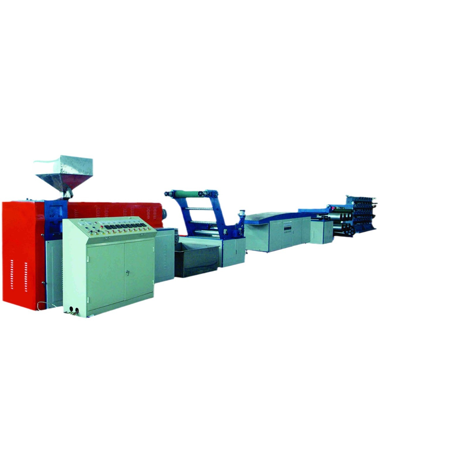 PP聚丙烯亚麻绳拔丝制绳机 海蛎子绳生产设备 PP塑料绳拉丝机