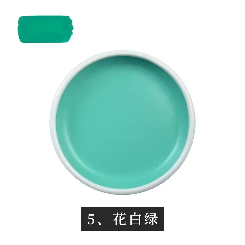 Japonés importado auspicioso color tazón de hierro color porcelana plato tazón pluma fina pintura a mano alzada acuarela sólida pintura china pintura