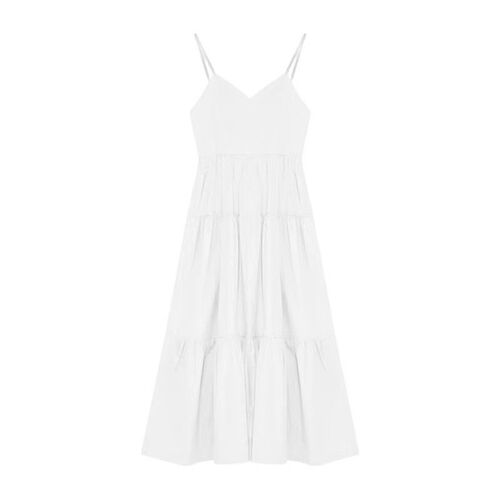 White Strap Dress for Women - Summer New Arrival, Gentle and Elegant, Unique Design, French Style, Exquisite First Love Long Dress