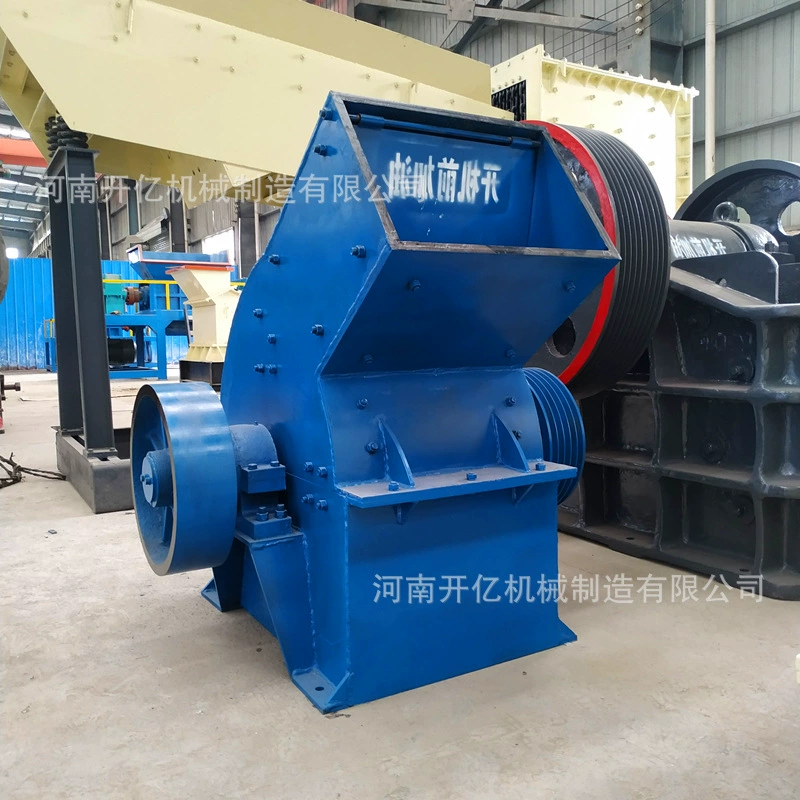 Дизельный молотковый пескоструйный станок, мобильная установка на колесном ходу для переработки строительных отходов, небольшая молотковая дробилка